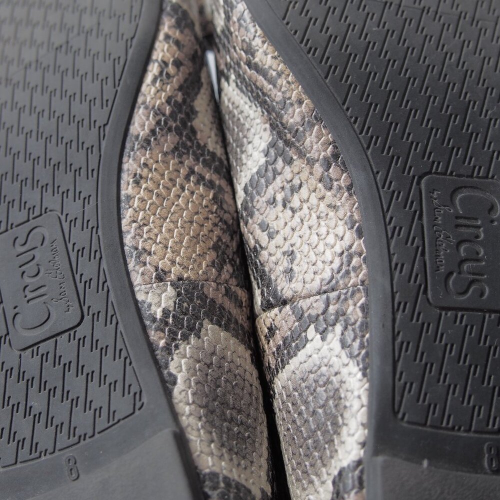 Circus by Sam Edelman Snake Print Ballet Flats With Bow Size 8 - Picture 11 of 15